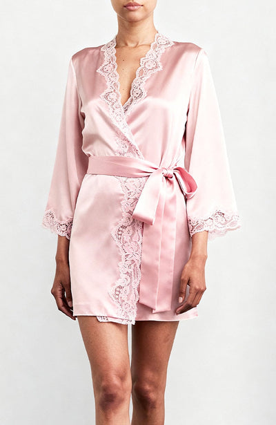 Sheer Lingerie Gilda & Pearl Loungewear Ballet Slipper / S/M In My Boudoir Short Robe