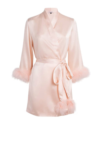 Taylor Short Robe-Loungewear-Gilda & Pearl-SHEER, SHEER, Luxury lingerie brand, Luxury lingerie Hong Kong, Designer lingerie HK, Designer lingerie online, International luxury lingerie, Luxury lingerie gift ideas, buy lingerie online, Designer lingerie global delivery, Luxury lingerie shipping to Australia, Luxury lingerie shipping to Singapore