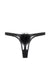 Sheer Lingerie Gilda & Pearl Underwear Black / S Diana Silk and Marabou Feather Pom Pom Thong