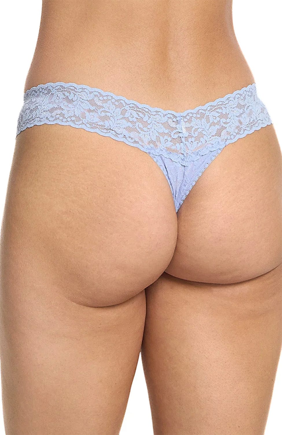 Sheer Lingerie Hanky Panky Bras Signature Lace Padded Triangle Bralette and Low Rise Thong Set