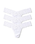 Sheer Lingerie Hanky Panky Underwear White / 1001 / O/S Signature Lace Low Rise Thong 3 Pack