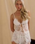 Sheer Lingerie Kat The Label Loungewear Emerson Camisole and Shorts Set