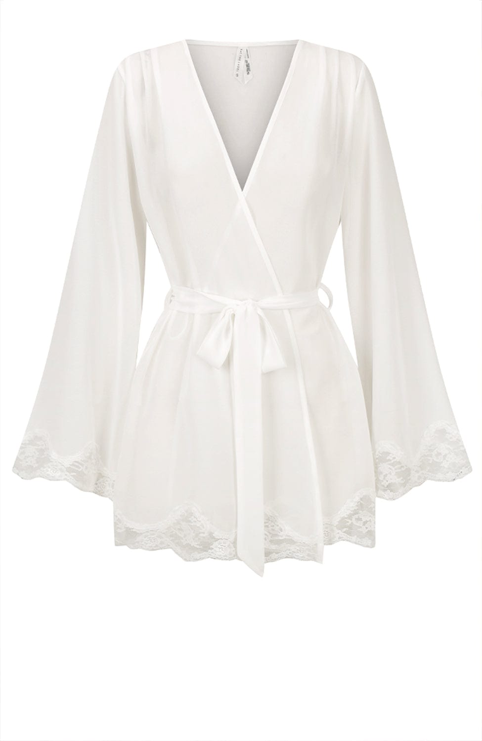 Sheer Lingerie Kat The Label Loungewear Ivory / 2501 / S Harley Robe