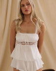 Sheer Lingerie Kat The Label Loungewear Isabelle Camisole and Shorts Set