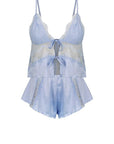 Sheer Lingerie Kat The Label Loungewear Cornflower / XS Lucille Camisole and Shorts Set