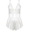 Sheer Lingerie Kat The Label Loungewear Ivory / XS Lucille Camisole and Shorts Set