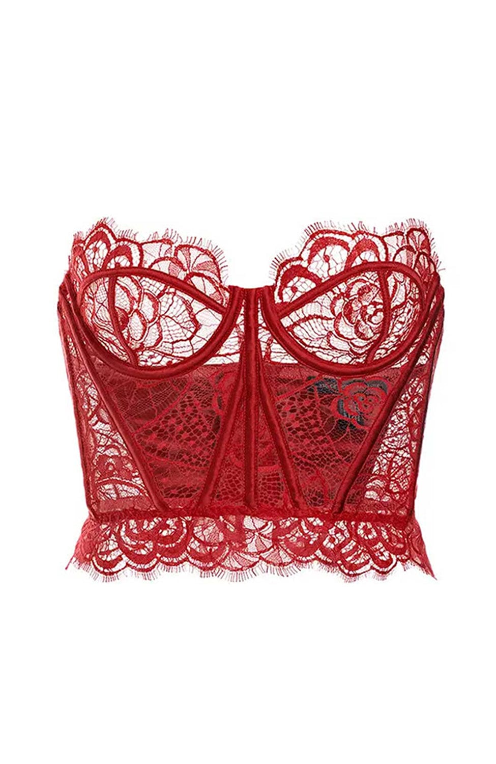 Sheer Lingerie Kiki de Montparnasse Bras Red / 9001 / XS Coquette Bustier