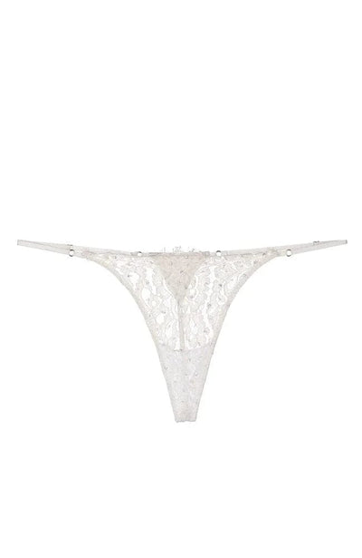 Sheer Lingerie Kiki de Montparnasse Underwear Ivory / 9001 / XS Beaded Lace G-String