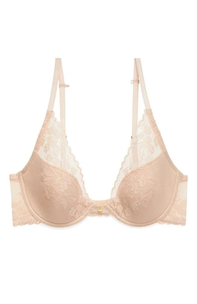 Sheer Lingerie Natori Bras Cameo Rose / 30A Cherry Blossom Convertible Plunge Contour Bra