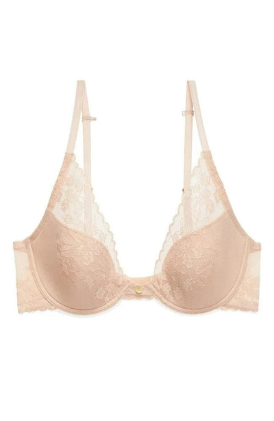 Sheer Lingerie Natori Bras Cameo Rose / 30A Cherry Blossom Convertible Plunge Contour Bra