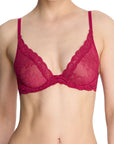 Sheer Lingerie Natori Bras Feathers Contour Lace Plunge Bra
