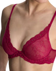 Sheer Lingerie Natori Bras Feathers Contour Lace Plunge Bra