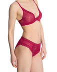 Sheer Lingerie Natori Bras Feathers Contour Lace Plunge Bra