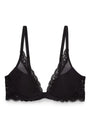 Sheer Lingerie Natori Bras Black / 1001 / 30A Feathers Contour Plunge Bra