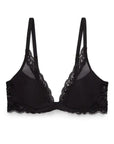 Sheer Lingerie Natori Bras Black / 1001 / 30A Feathers Contour Plunge Bra