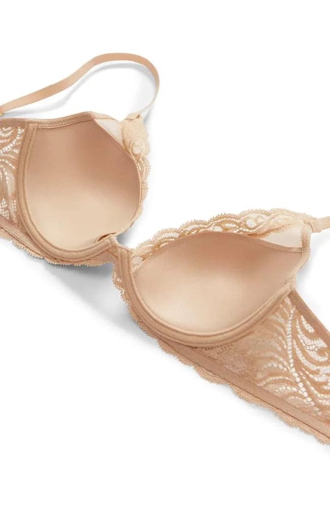 Sheer Lingerie Natori Bras Feathers Contour Plunge Bra Bundle Set