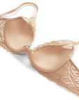 Sheer Lingerie Natori Bras Feathers Contour Plunge Bra Bundle Set