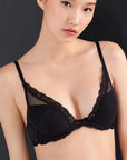 Sheer Lingerie Natori Bras Feathers Contour Plunge Bra Bundle Set