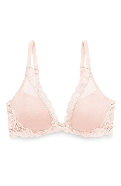 Sheer Lingerie Natori Bras Cameo Rose / 30A Feathers Contour Plunge Bra