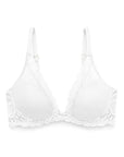 Sheer Lingerie Natori Bras White / 30A Feathers Contour Plunge Bra