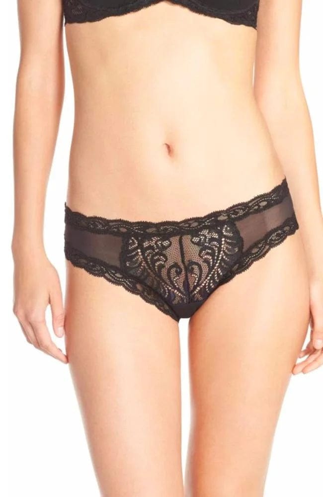 Sheer Lingerie Natori Underwear Feathers Hipster Brief