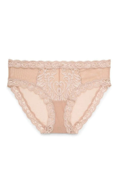 Sheer Lingerie Natori Underwear Cameo Rose / S Feathers Hipster Brief