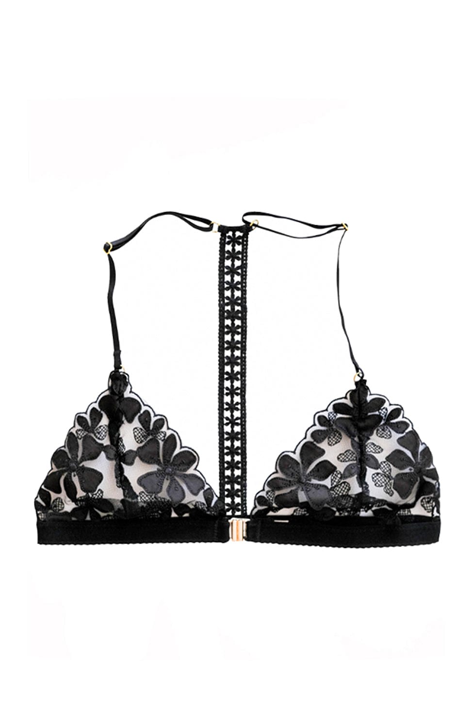 Sheer Lingerie Nette Rose Bras Brynn Decor Back Bralette