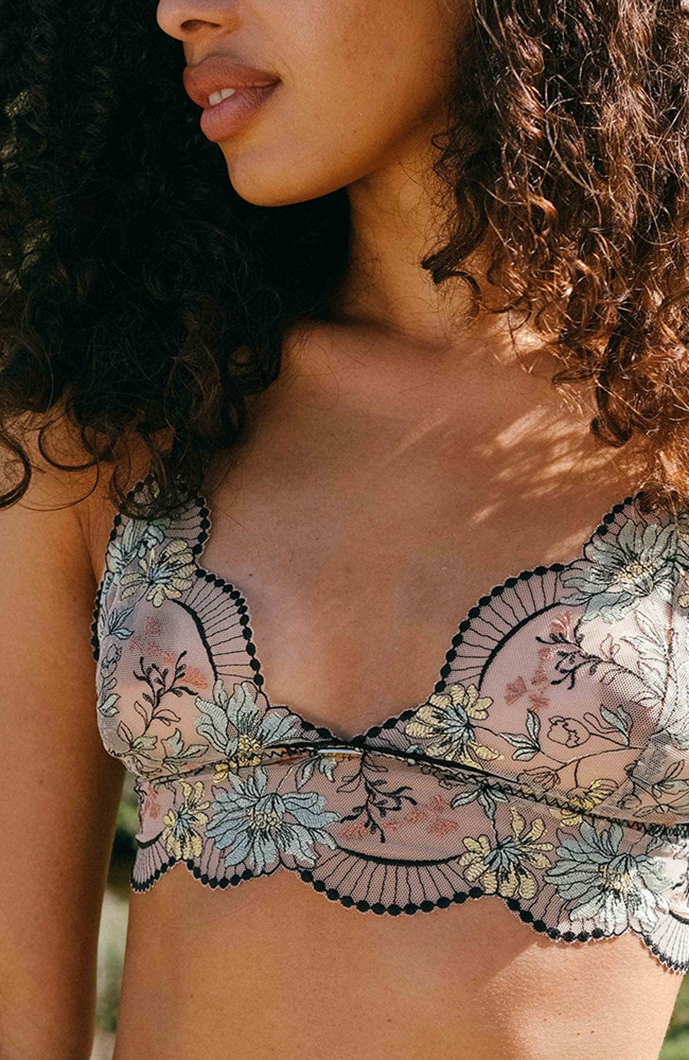 Sheer Lingerie Nette Rose Bras Ghana Midline Bralette