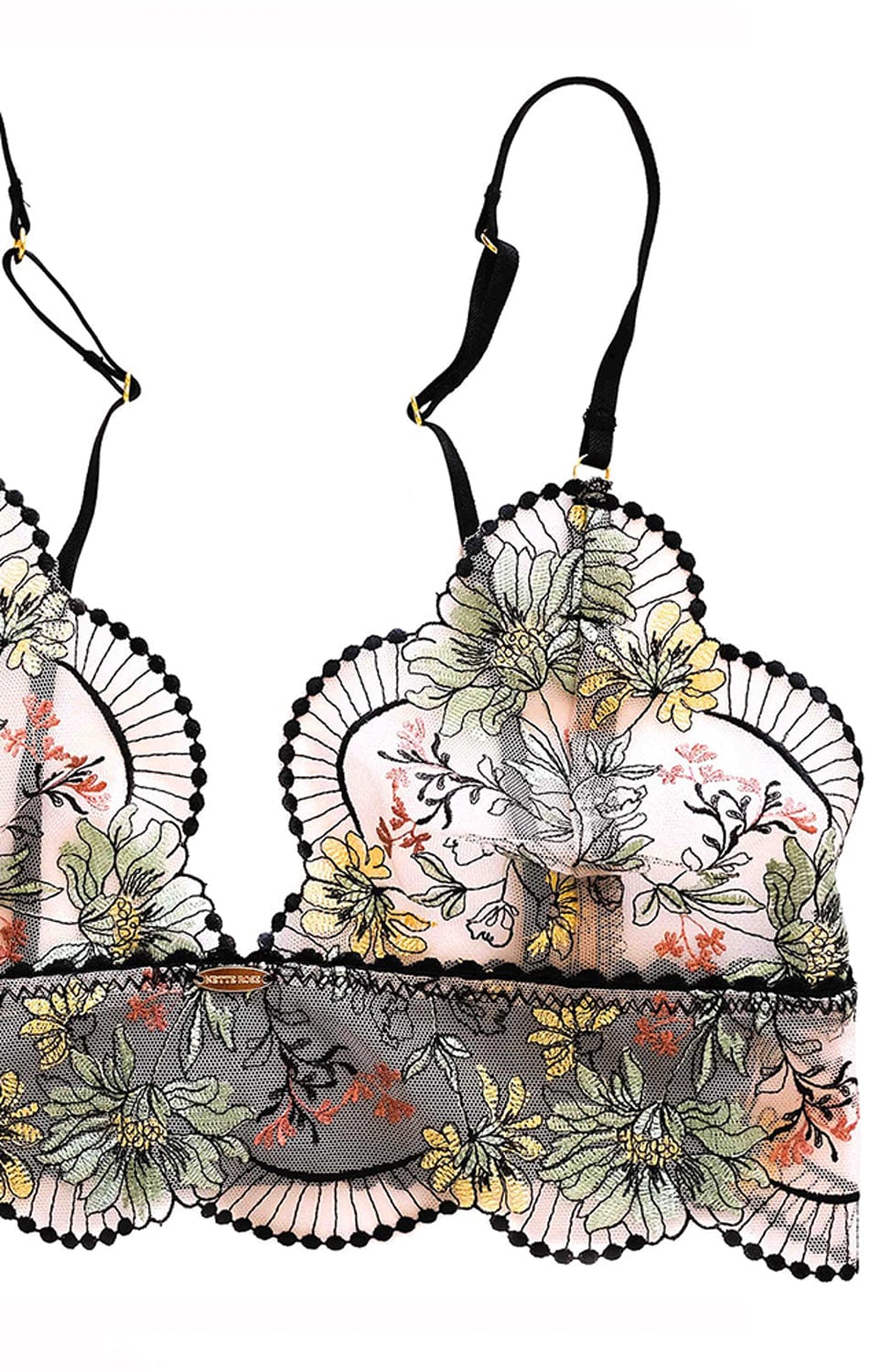 Sheer Lingerie Nette Rose Bras Ghana Midline Bralette