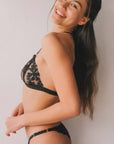 Sheer Lingerie Nette Rose Lingerie Sets Brynn Decor Back Bralette and BIkini Set