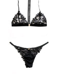 Sheer Lingerie Nette Rose Lingerie Sets XS / XS Brynn Decor Back Bralette and BIkini Set