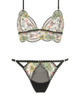 Sheer Lingerie Nette Rose Lingerie Sets Ghana Midline Bralette and Thong Set