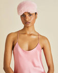 Sheer Lingerie Olivia von Halle Accessories Flamingo / O/S Audrey Flamingo Silk Eyemask