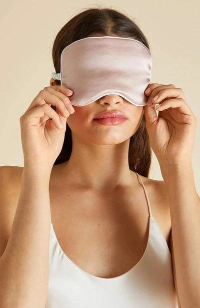 Silk Oyster Ivory Eyemask-Accessories-Olivia von Halle-SHEER, SHEER, Luxury lingerie brand, Luxury lingerie Hong Kong, Designer lingerie HK, Designer lingerie online, International luxury lingerie, Luxury lingerie gift ideas, buy lingerie online, Designer lingerie global delivery, Luxury lingerie shipping to Australia, Luxury lingerie shipping to Singapore
