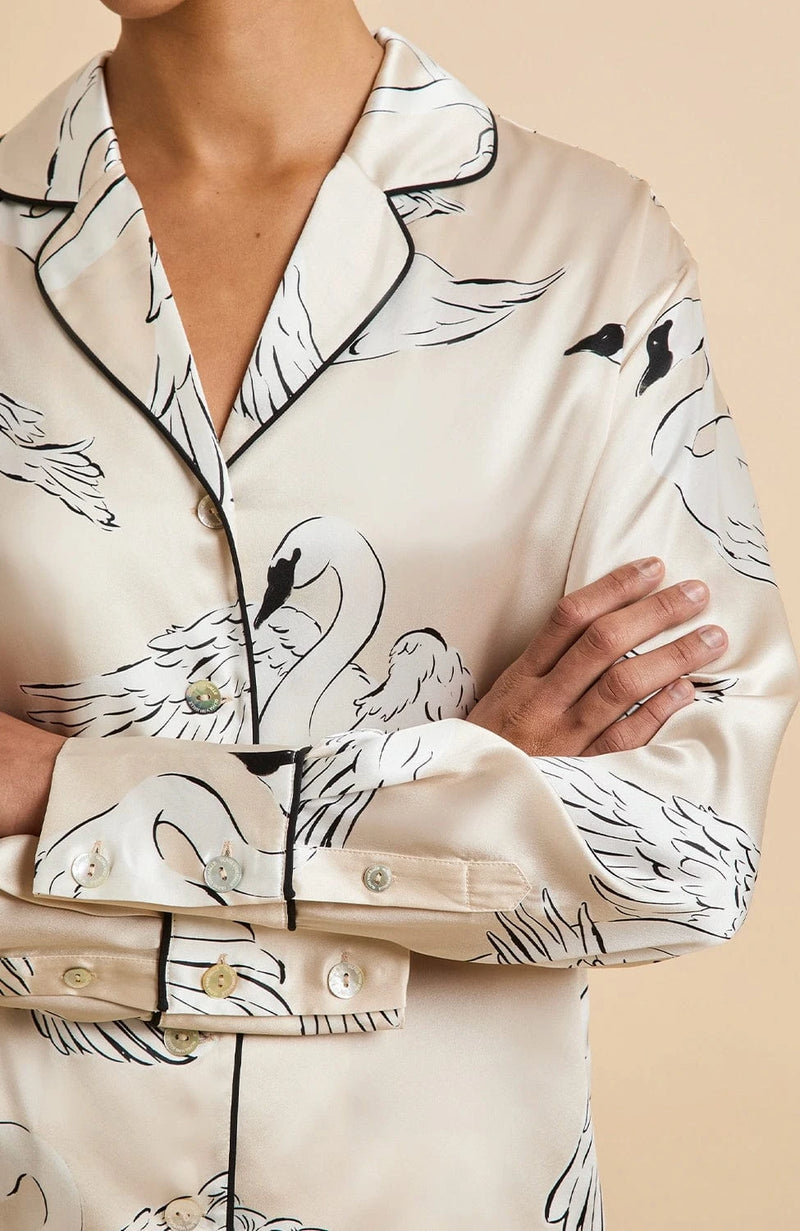 Sheer Lingerie Olivia von Halle Loungewear Alba Silk Pajama Set