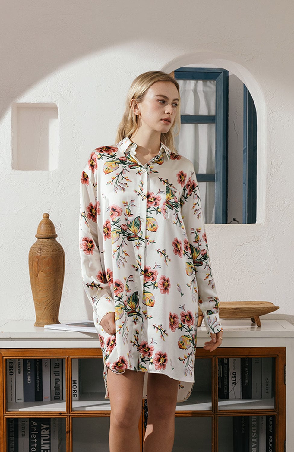 Sheer Lingerie Olivia von Halle Loungewear Celeste Maugham Silk Sleepshirt