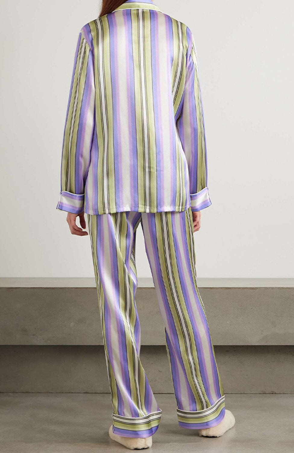 Sheer Lingerie Olivia von Halle Loungewear Lila Draper Silk Pajama Set