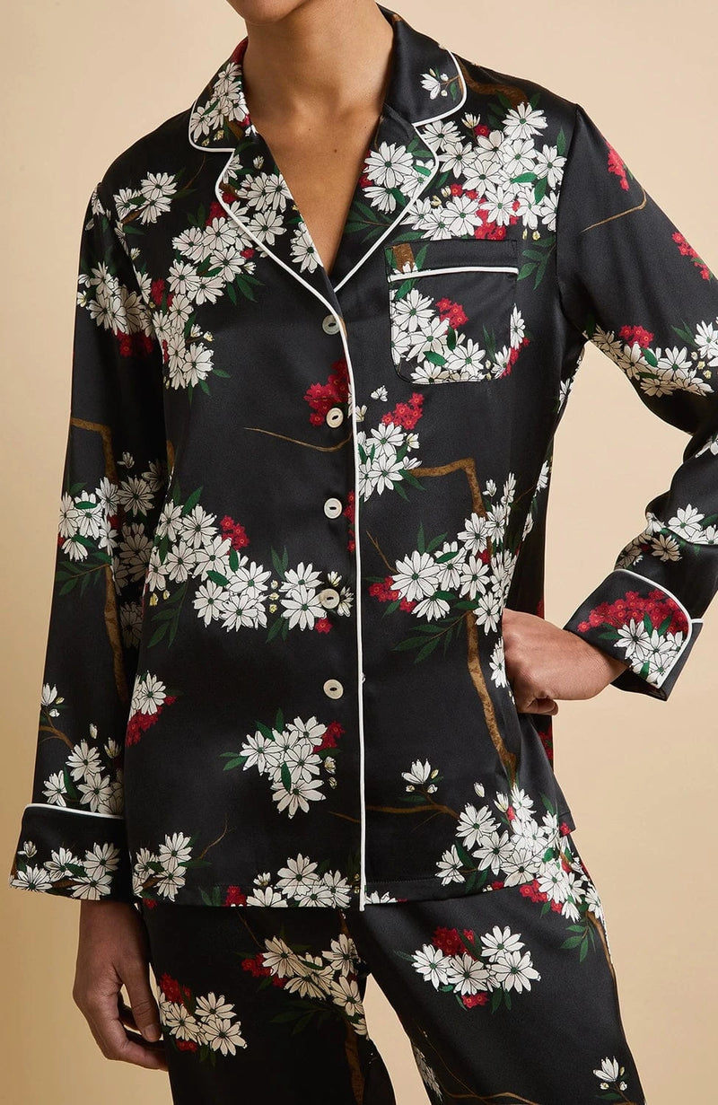 Sheer Lingerie Olivia von Halle Loungewear Lila Silk Pajama Set