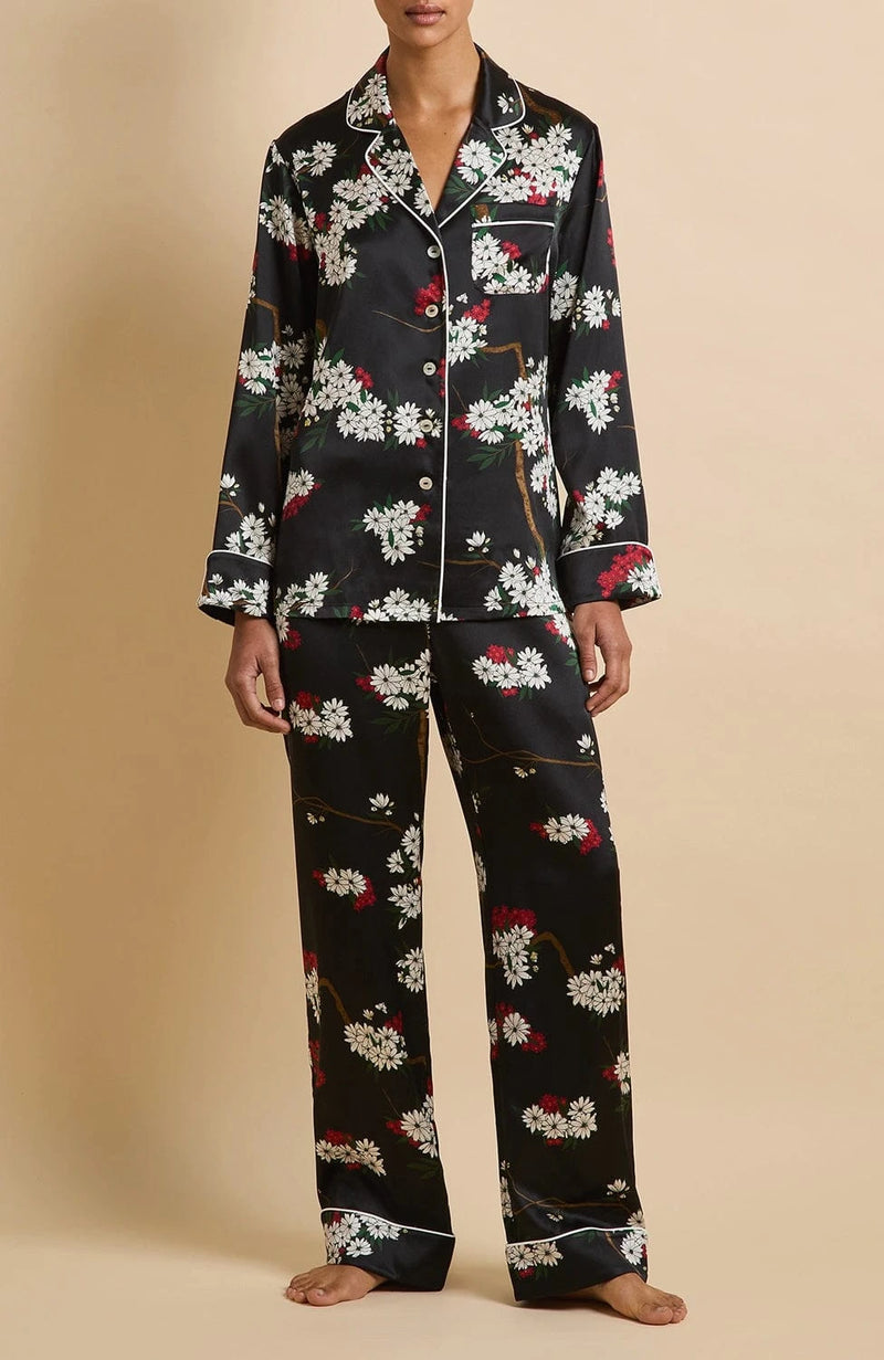 Sheer Lingerie Olivia von Halle Loungewear Lila Silk Pajama Set