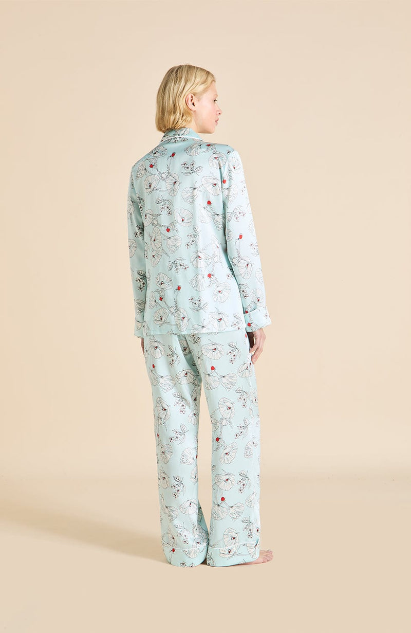Lila Silk Pyjama Set-Loungewear-Olivia von Halle-SHEER, SHEER, Luxury lingerie brand, Luxury lingerie Hong Kong, Designer lingerie HK, Designer lingerie online, International luxury lingerie, Luxury lingerie gift ideas, buy lingerie online, Designer lingerie global delivery, Luxury lingerie shipping to Australia, Luxury lingerie shipping to Singapore