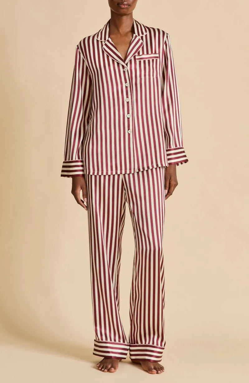 Sheer Lingerie Olivia von Halle Loungewear Lila Silk Pyjama Set