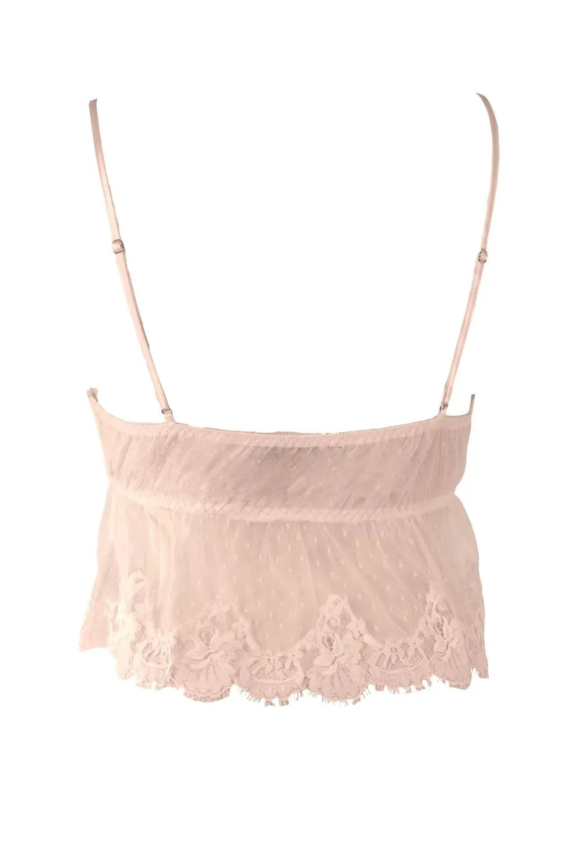 Sheer Lingerie Shell Belle Couture Loungewear Coco Frill Camisole