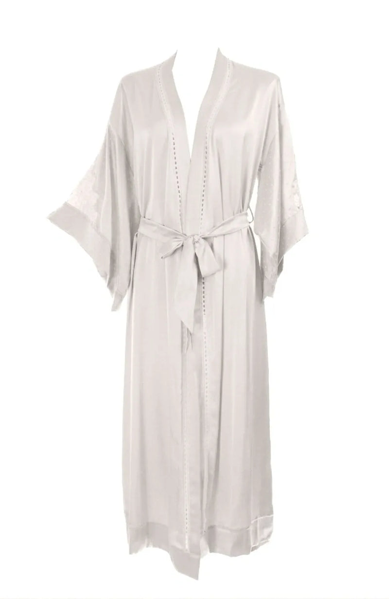Sheer Lingerie Shell Belle Couture Loungewear Florence Long Kimono