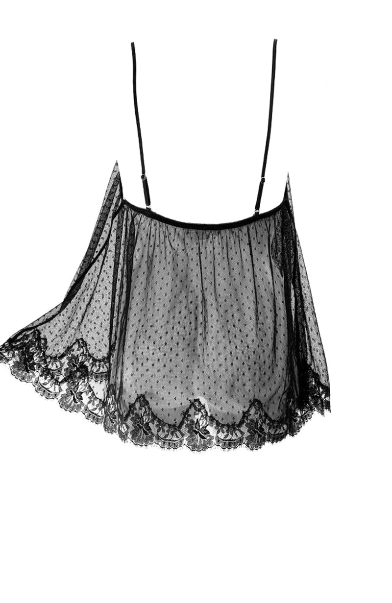 Florrie Camisole-Loungewear-Shell Belle Couture-SHEER, SHEER, Luxury lingerie brand, Luxury lingerie Hong Kong, Designer lingerie HK, Designer lingerie online, International luxury lingerie, Luxury lingerie gift ideas, buy lingerie online, Designer lingerie global delivery, Luxury lingerie shipping to Australia, Luxury lingerie shipping to Singapore