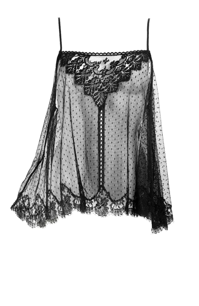 Florrie Camisole-Loungewear-Shell Belle Couture-SHEER, SHEER, Luxury lingerie brand, Luxury lingerie Hong Kong, Designer lingerie HK, Designer lingerie online, International luxury lingerie, Luxury lingerie gift ideas, buy lingerie online, Designer lingerie global delivery, Luxury lingerie shipping to Australia, Luxury lingerie shipping to Singapore