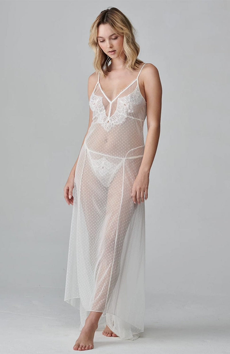 Iconic Gown and Thong Set-Lingerie Sets-Shell Belle Couture-SHEER, SHEER, Luxury lingerie brand, Luxury lingerie Hong Kong, Designer lingerie HK, Designer lingerie online, International luxury lingerie, Luxury lingerie gift ideas, buy lingerie online, Designer lingerie global delivery, Luxury lingerie shipping to Australia, Luxury lingerie shipping to Singapore