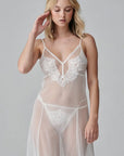 Sheer Lingerie Shell Belle Couture Loungewear Iconic Gown