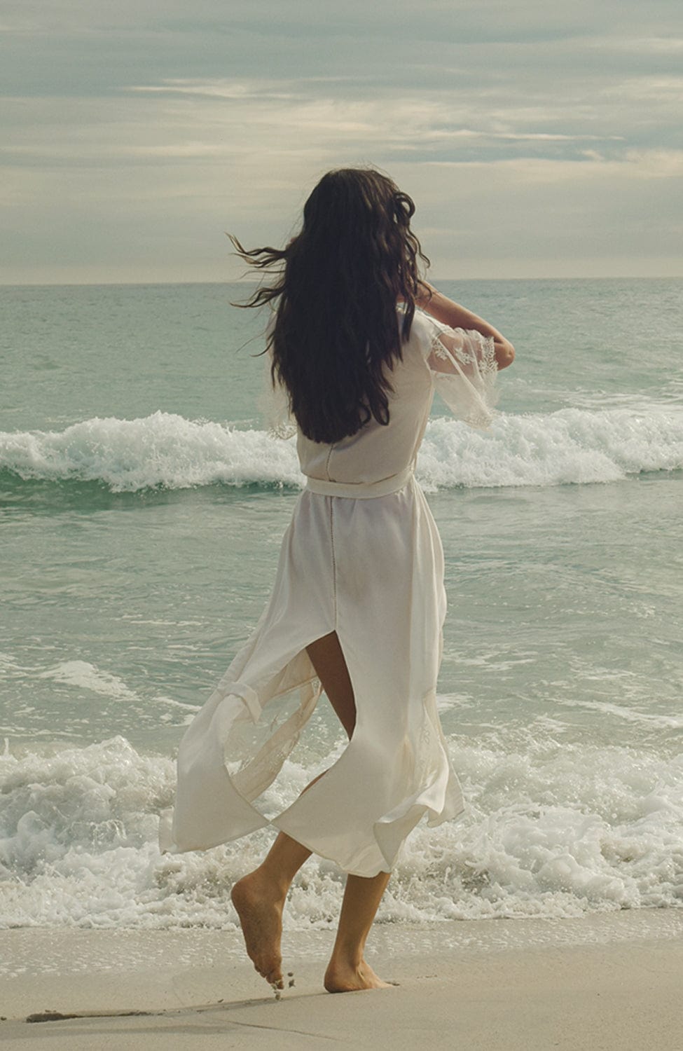 Sheer Lingerie Shell Belle Couture Loungewear Voyage Long Kimono