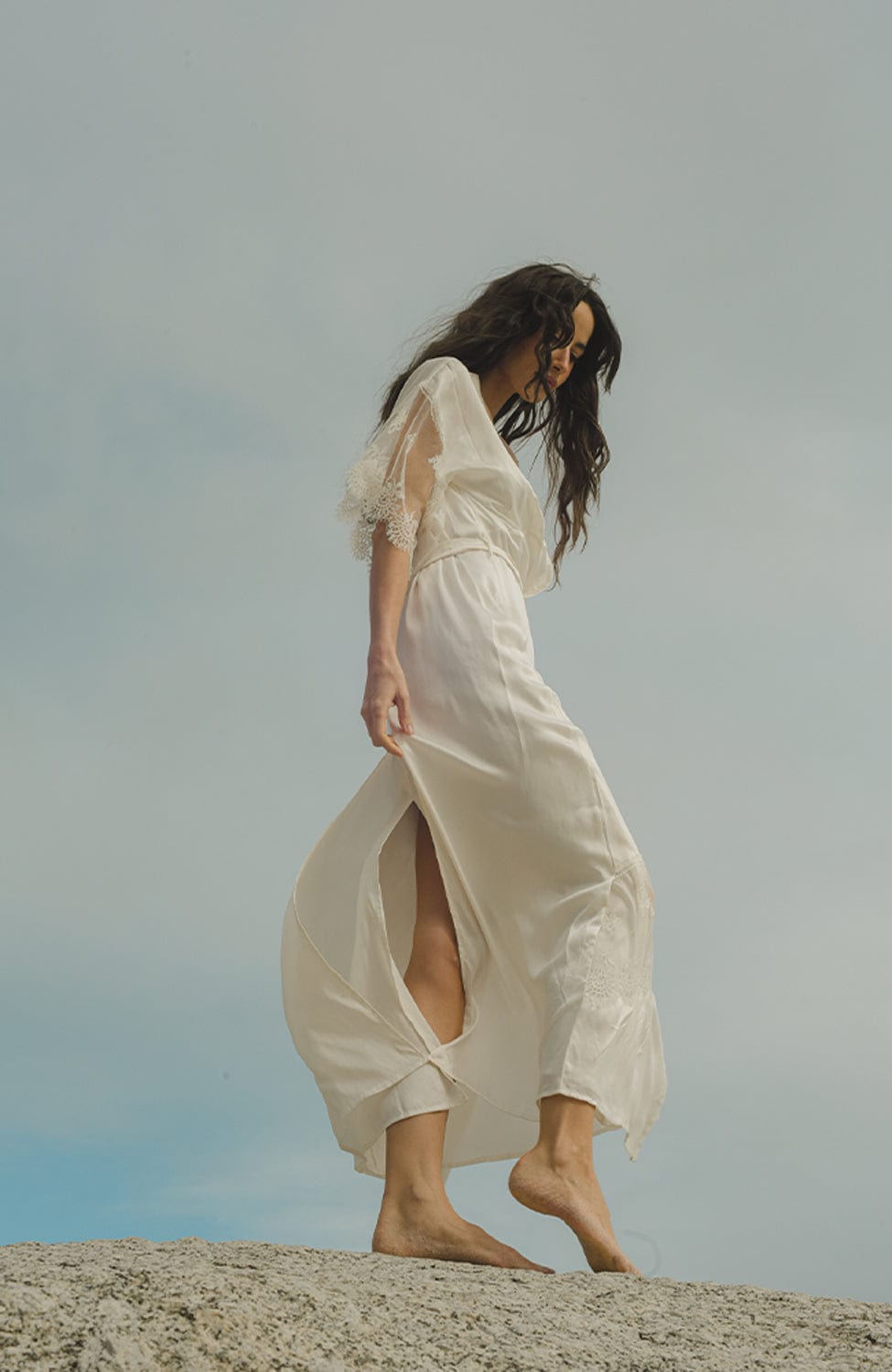 Sheer Lingerie Shell Belle Couture Loungewear Voyage Long Kimono