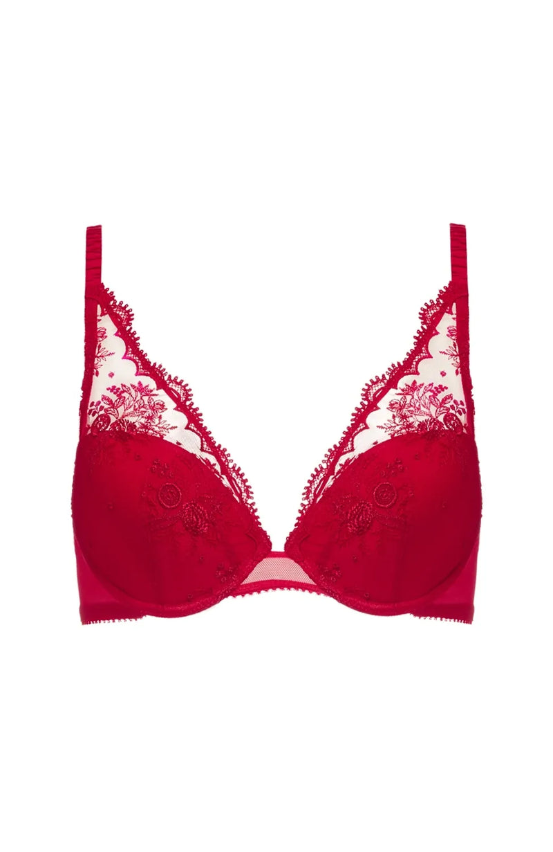 Sheer Lingerie Simone Perele Bras Intrigue Plunge Push Up Bra